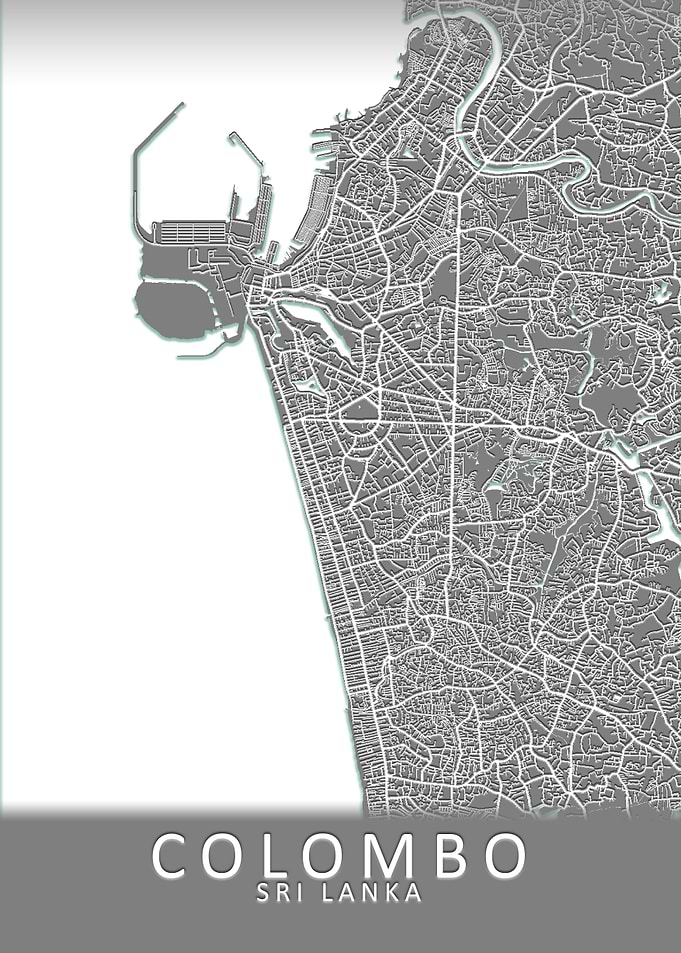 Colombo Sri Lanka City Map