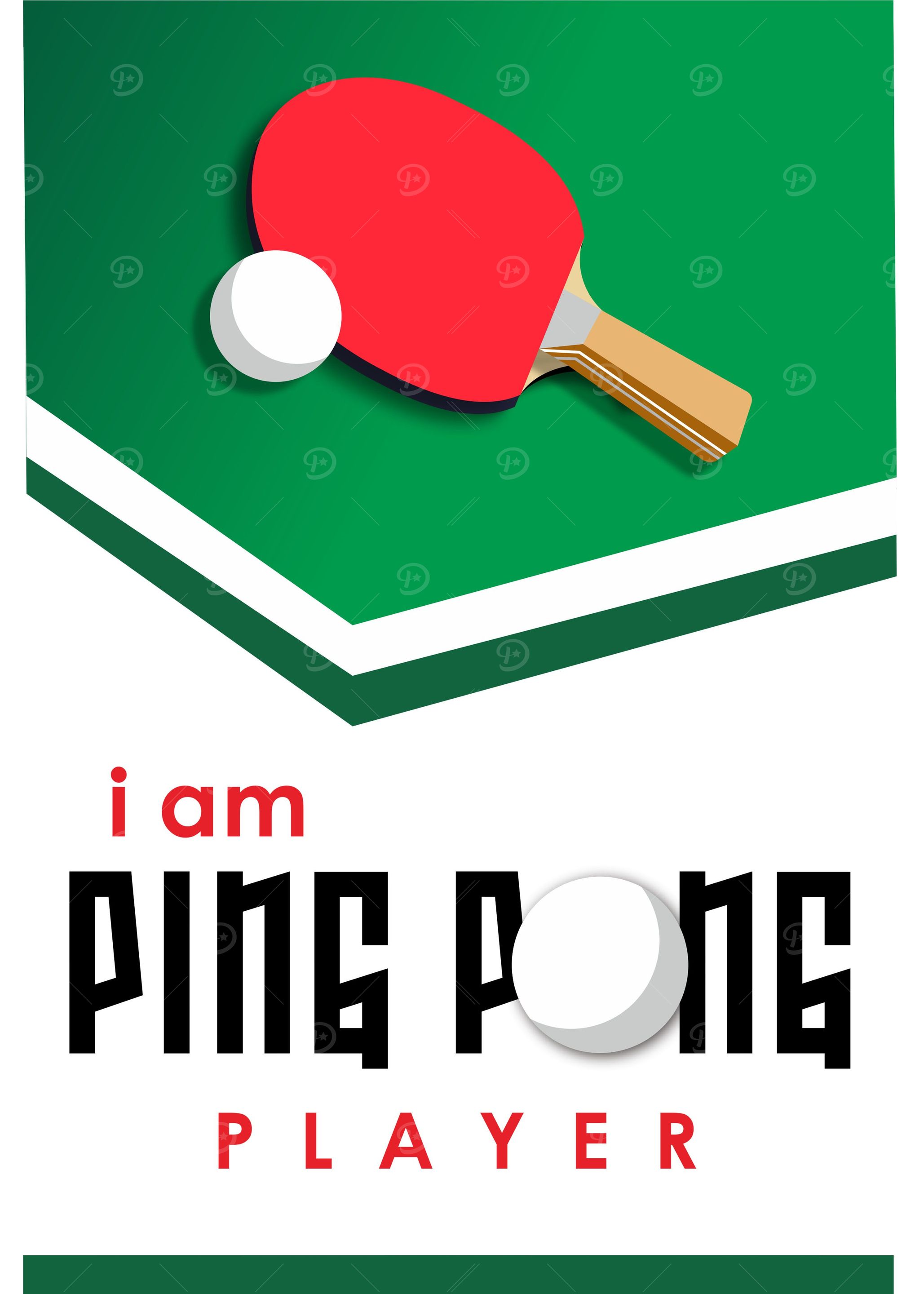 i am pingpong player