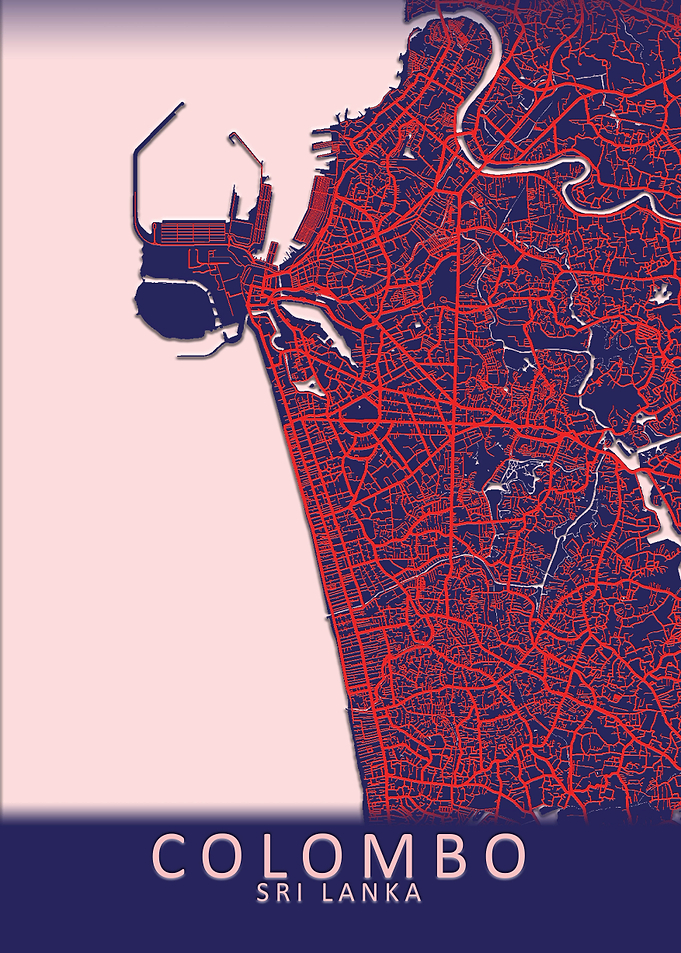 Colombo Sri Lanka City Map