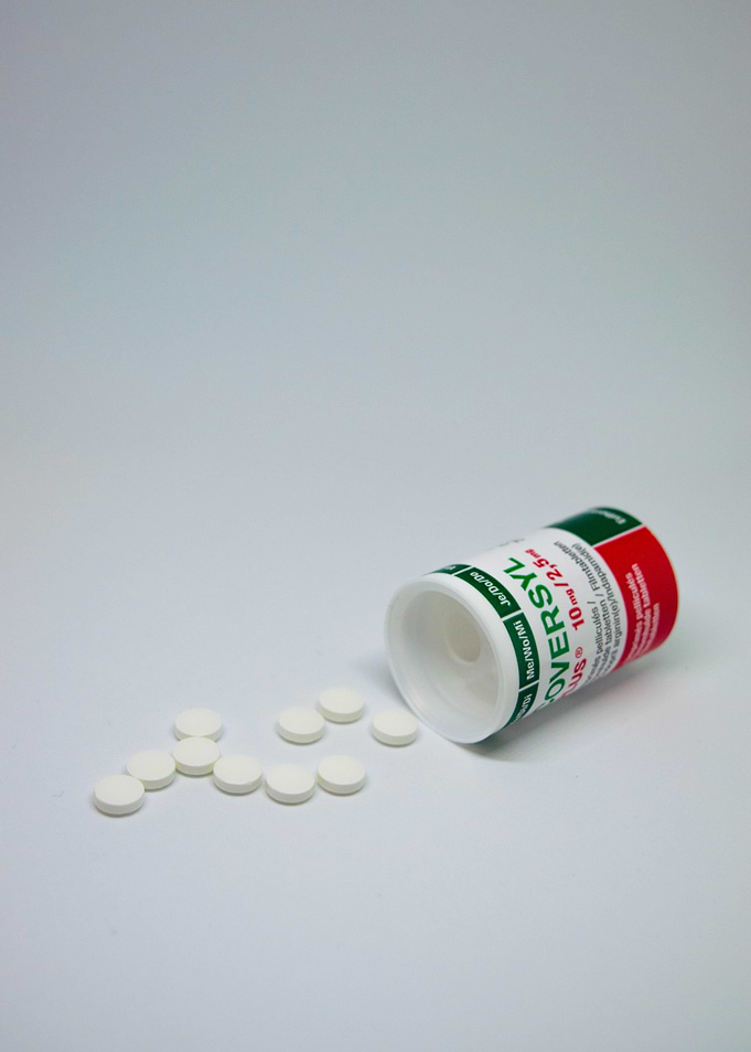 Pills out of bottle