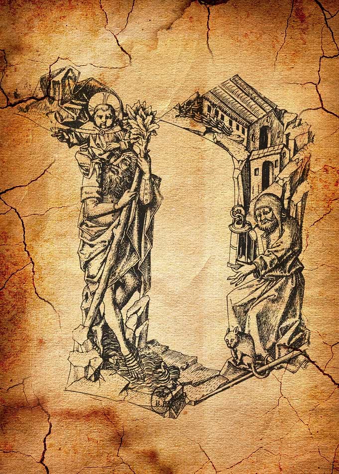 Gothic Letter V Fantastic