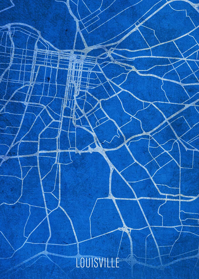 Louisville City Street Map