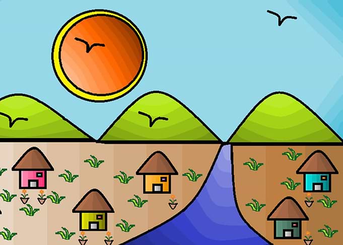 Mountain side village