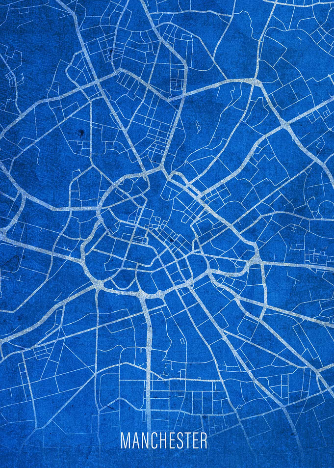 Manchester City Street Map