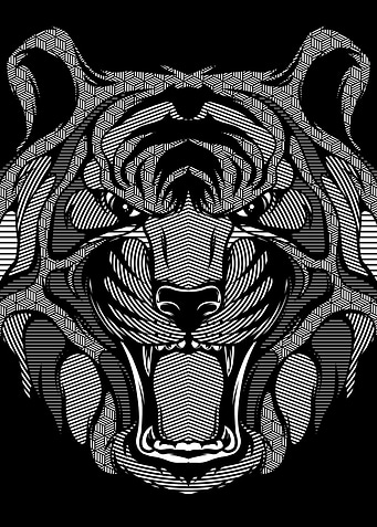 Tiger Zentangle