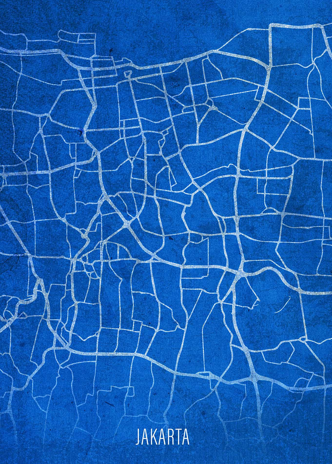 Jakarta City Street Map