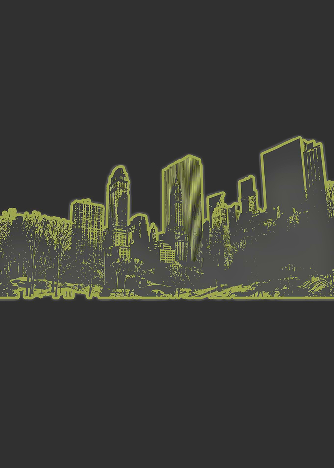 Yellow 2d cityscape