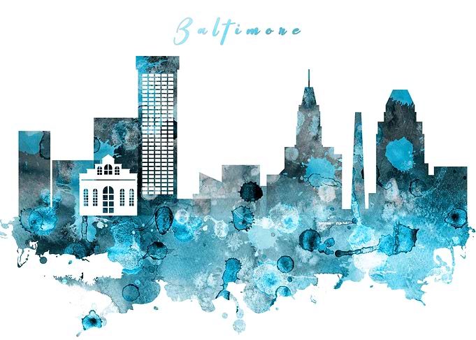 Baltimore Maryland Skyline