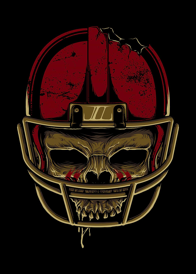 American Football Skull