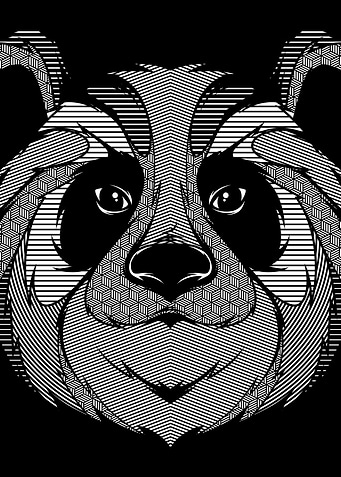 Panda Zentangle