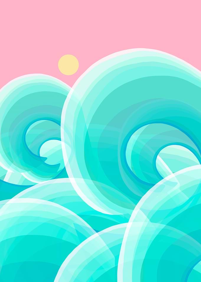 Hot ocean waves