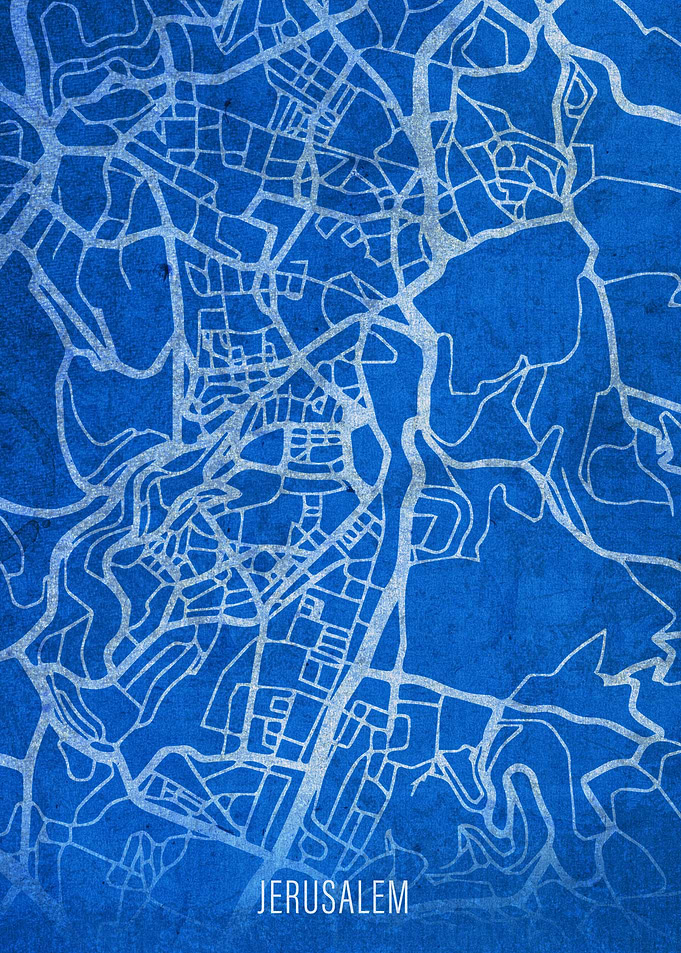 Jerusalem City Street Map