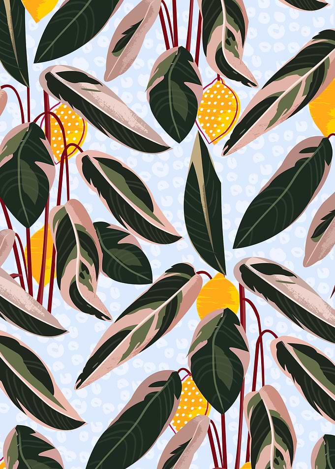 Leaves with lemon fruit