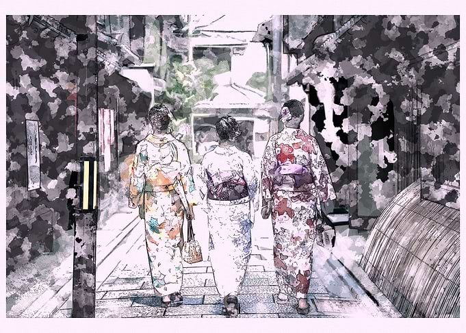 summer kimono