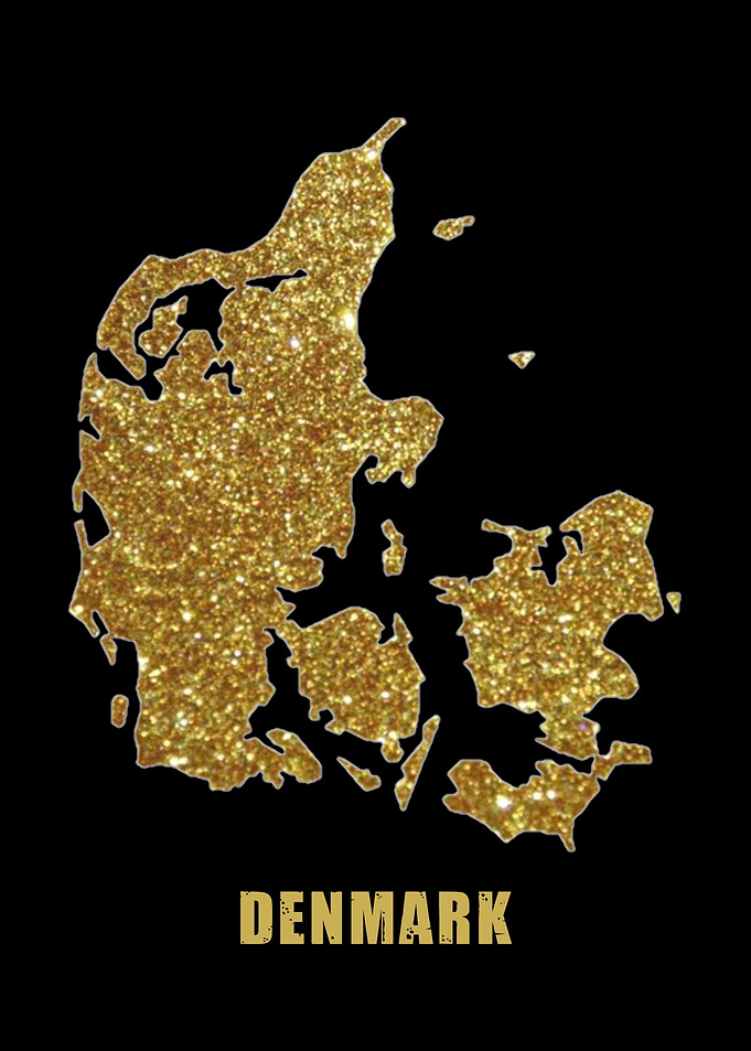 Denmark gold map