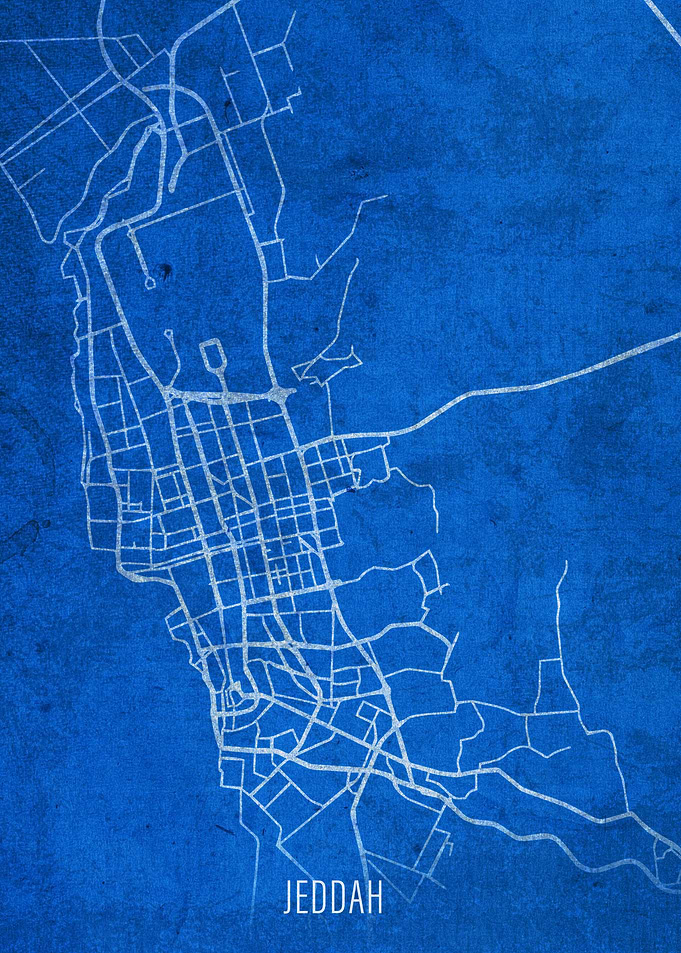 Jeddah City Street Map