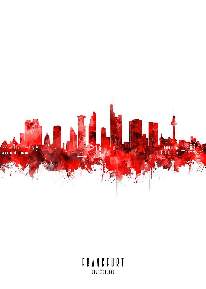 frankfurt watercolor red