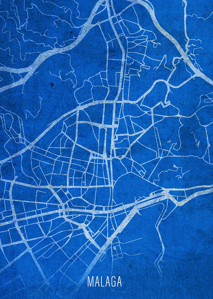 Malaga City Street Map
