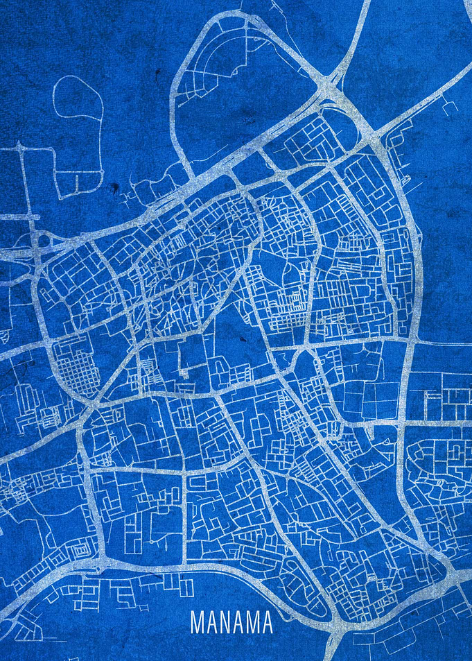 Manama City Street Map