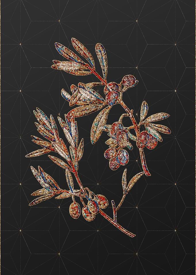 Prismatic Mosaic Floral