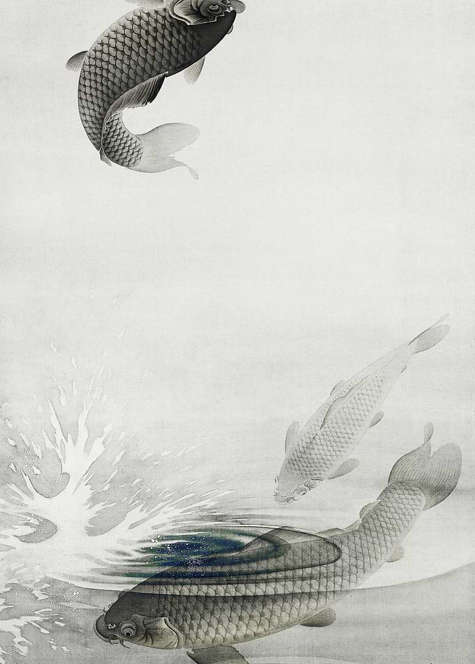 Three Carps 18771945 By Oh