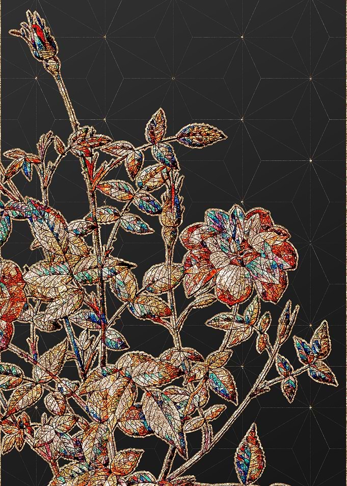 Prismatic Mosaic Floral