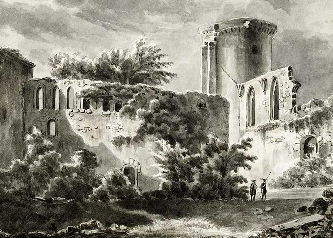View Of The Courtyard Of C