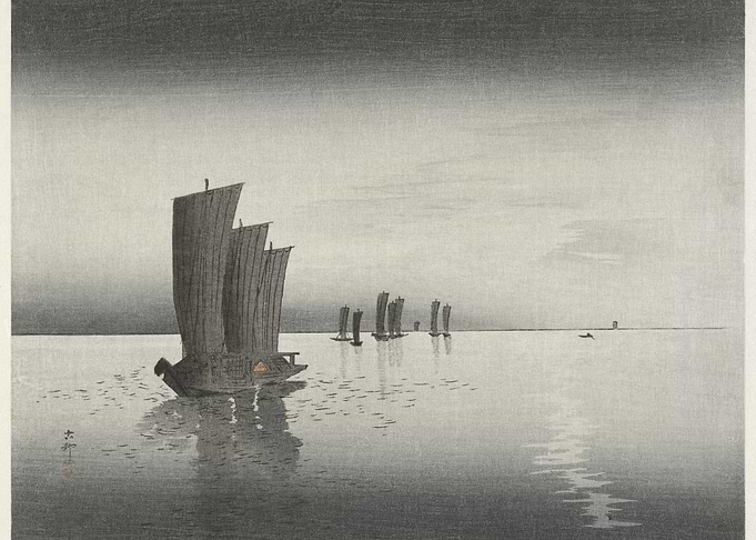 Fishing Boats At Dusk 1900