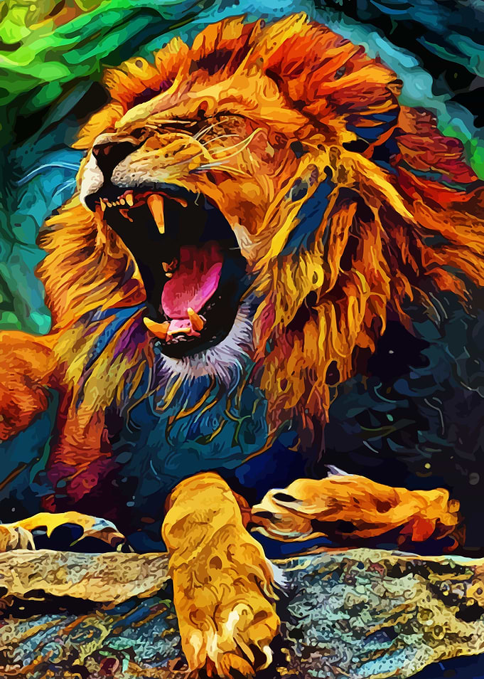 Lion Yawn