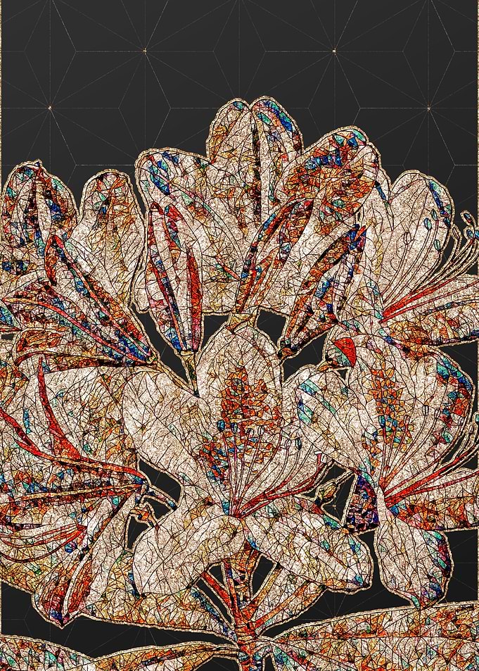 Prismatic Mosaic Floral