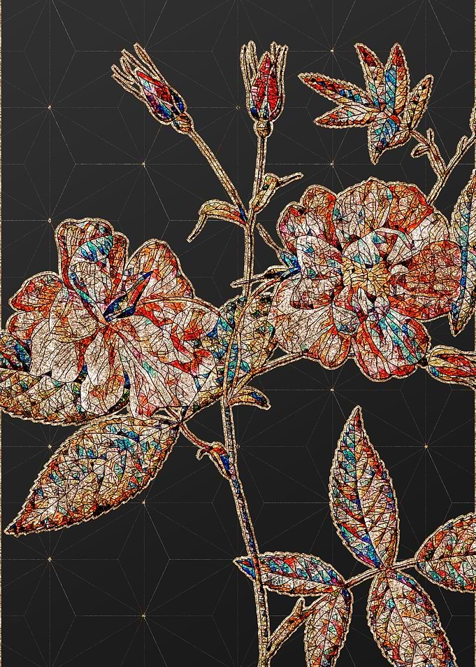 Prismatic Mosaic Floral