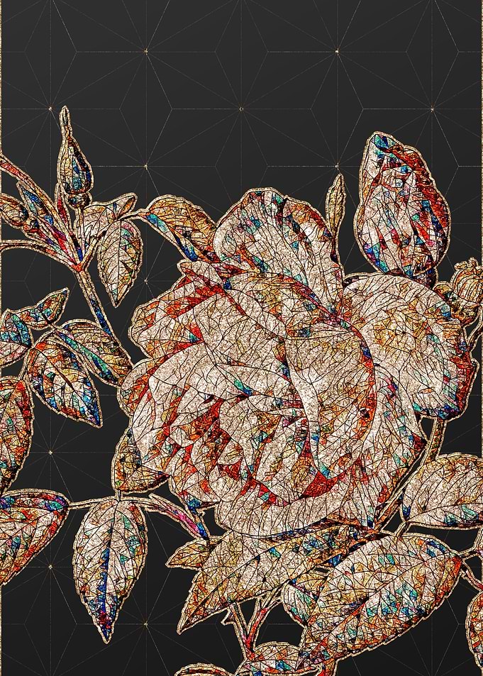 Prismatic Mosaic Floral