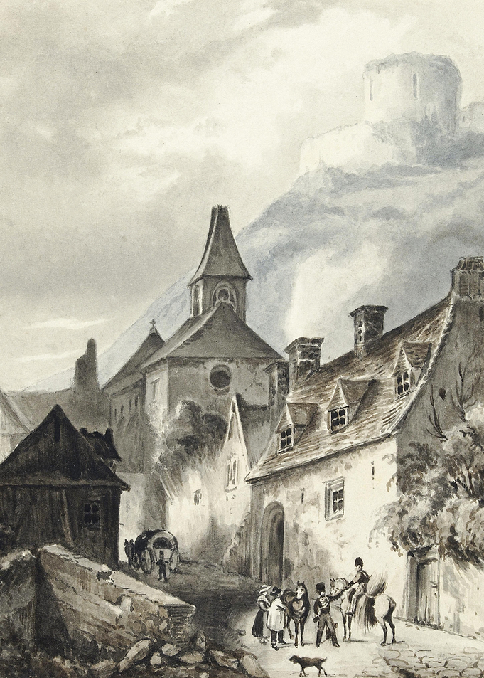 View Of La RocheGuyon By J