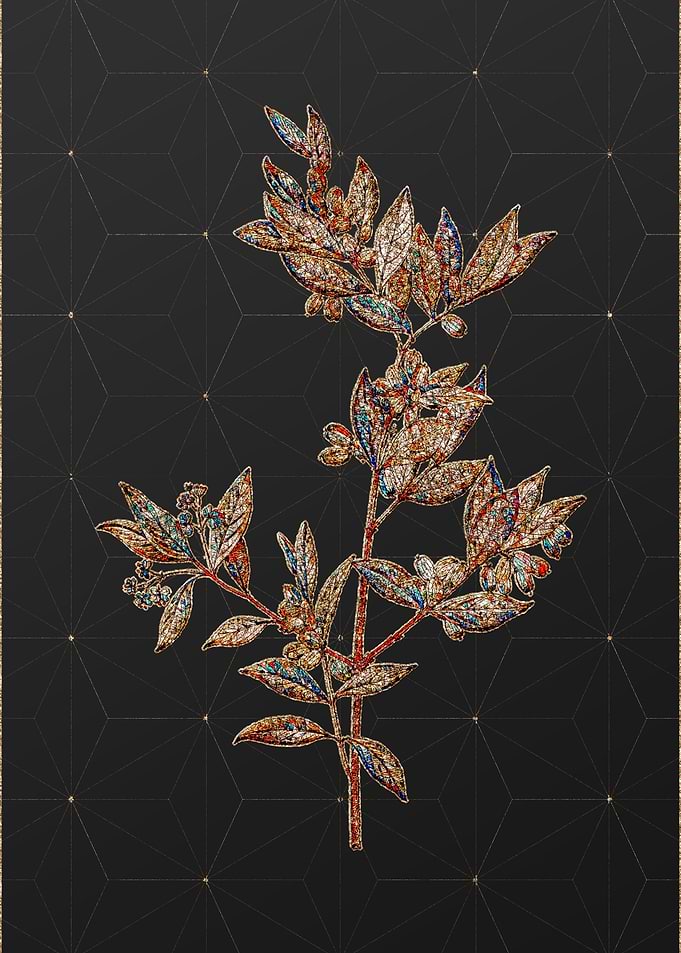 Gold Mosaic Botanical