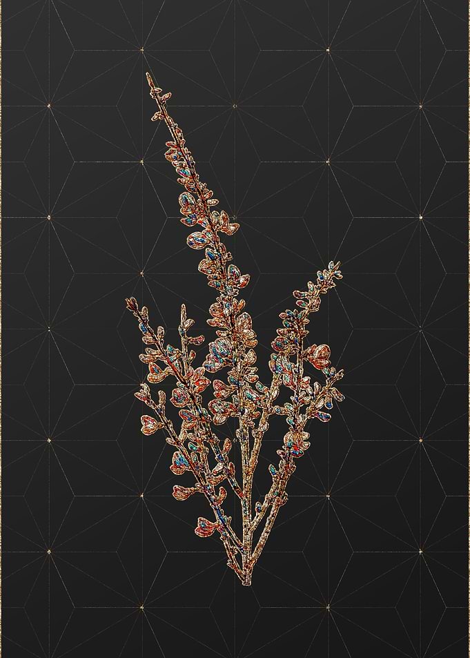 Gold Mosaic Botanical