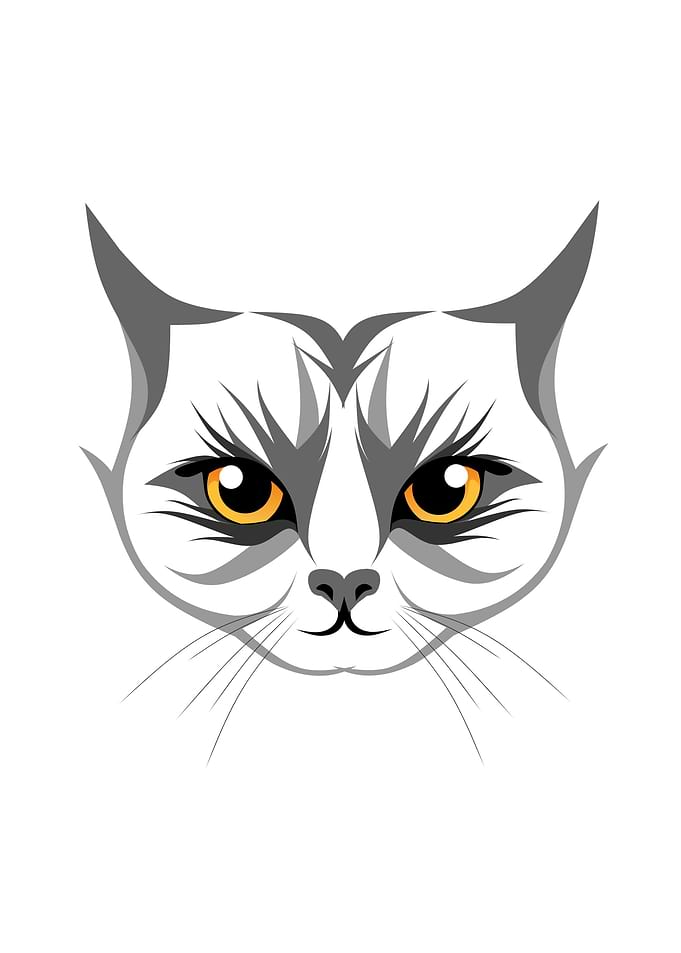 Vector Face Cat