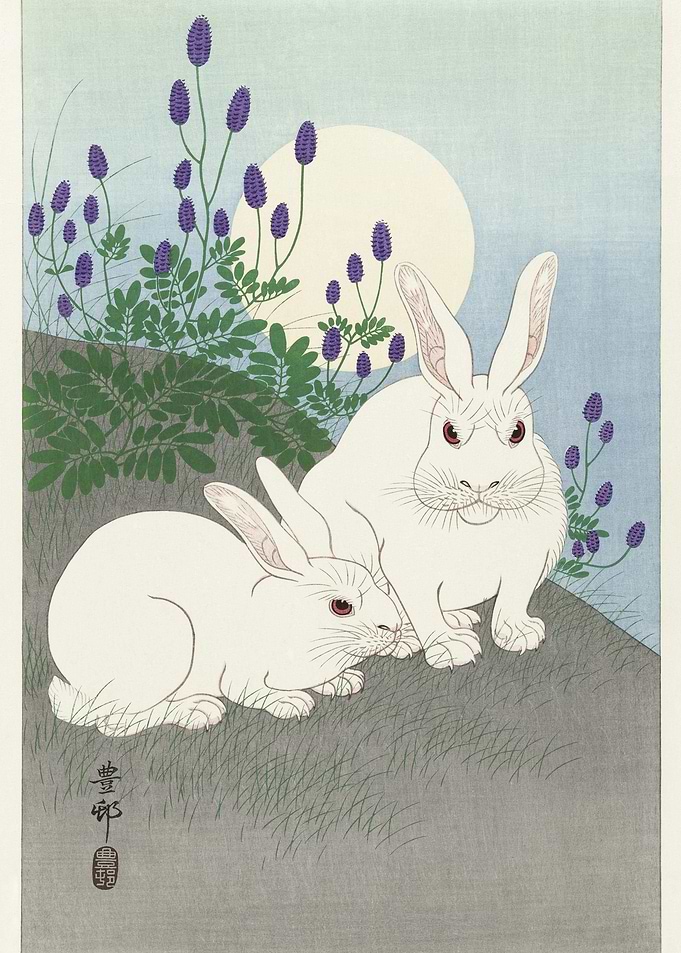 Rabbits At Full Moon 1920