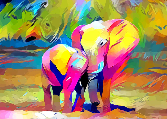 Elephants Love