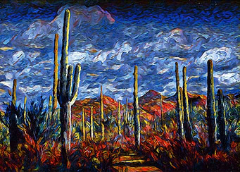 Desert Dusk Painting