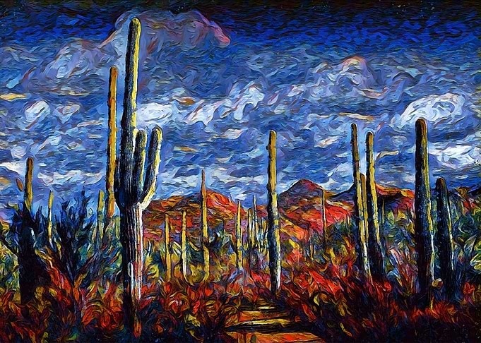 Desert Dusk Painting