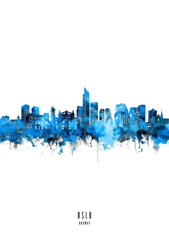 oslo watercolor blue