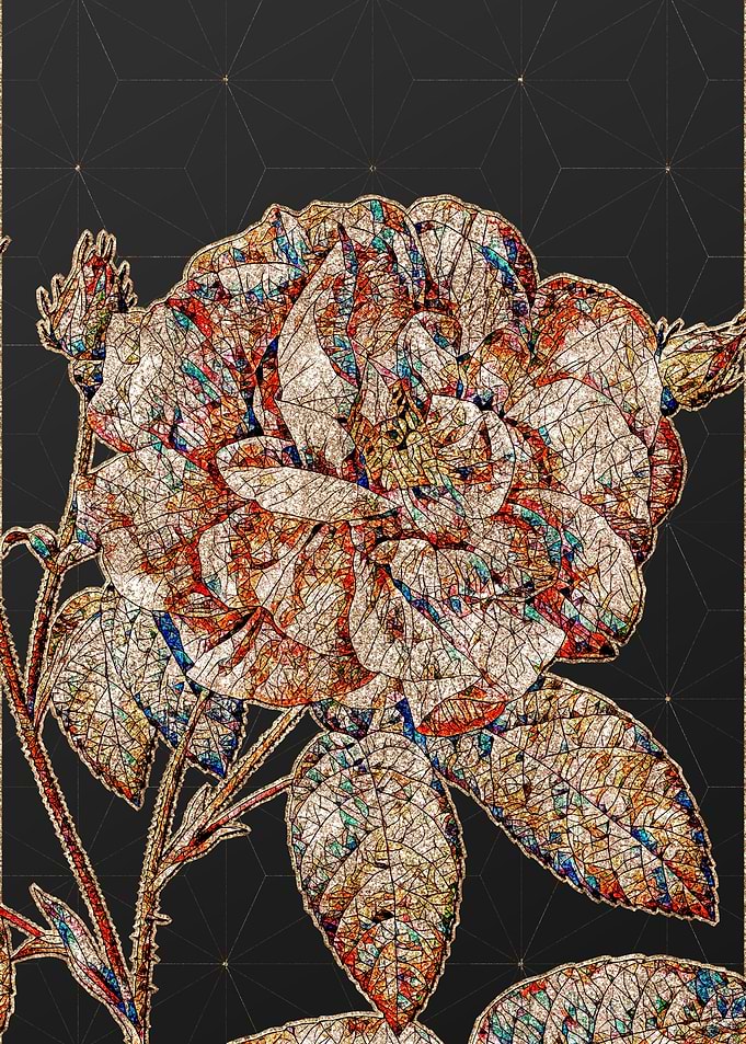 Prismatic Mosaic Floral