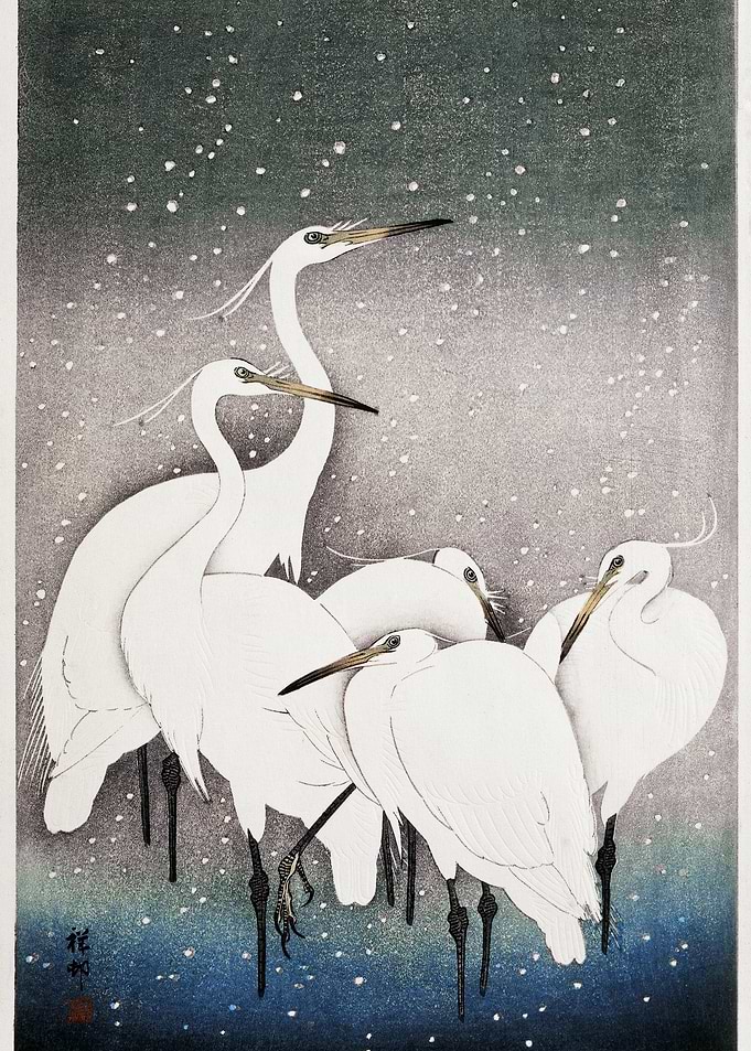 Group Of Egrets 1925 1936