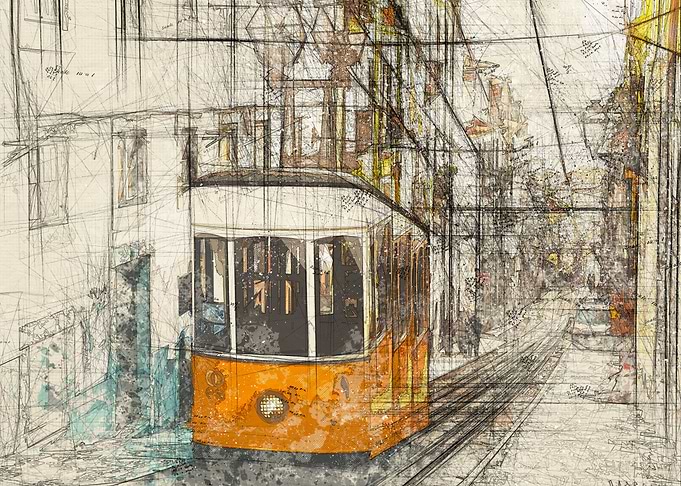 Iconic Lisbon Tram