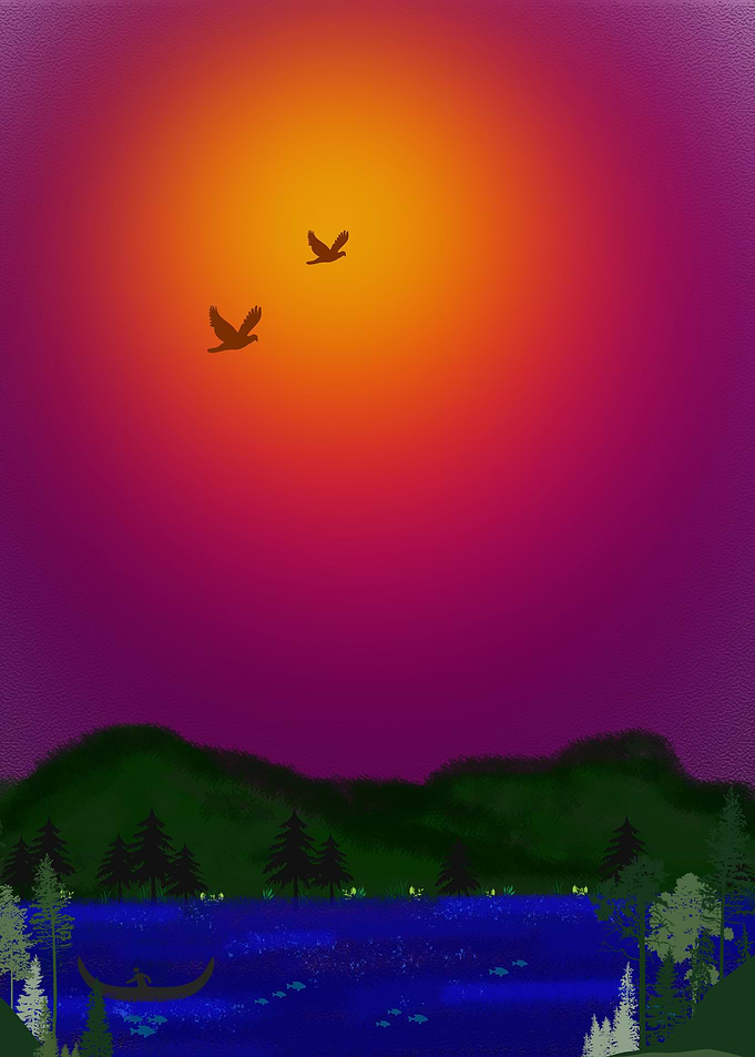 Sunset Nature view