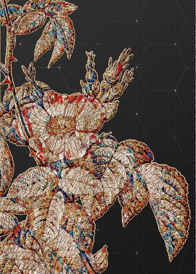Prismatic Mosaic Floral