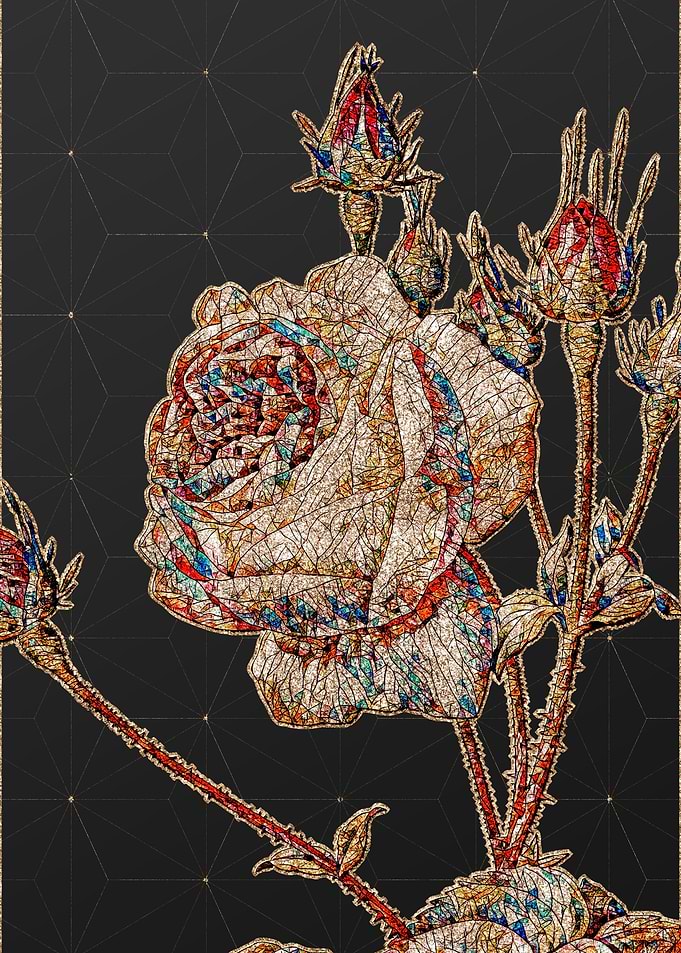 Prismatic Mosaic Floral