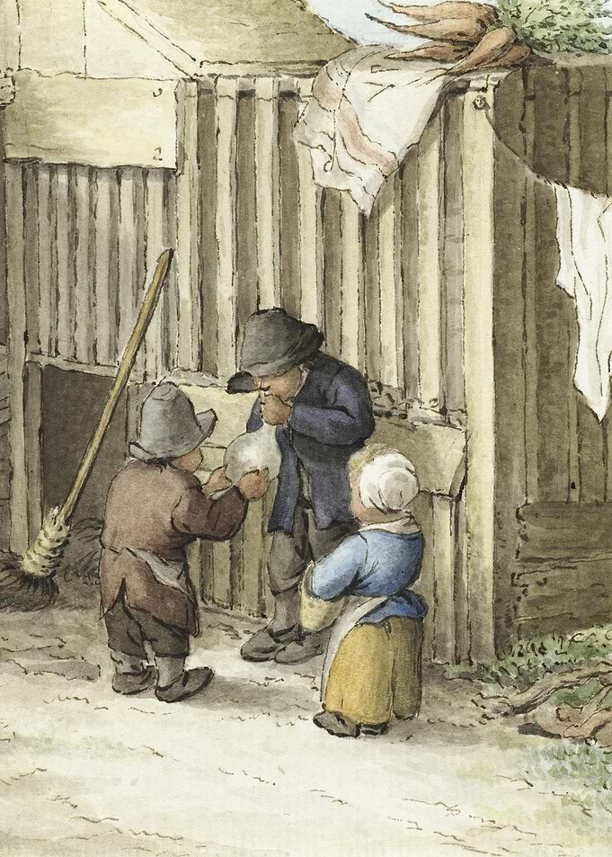Three Children Playing Wit