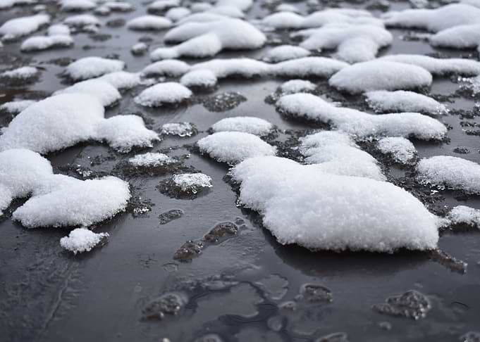 white snow abstract