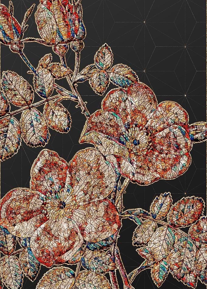 Stained Glass Floral